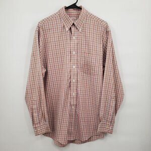 Brooks Brothers Plaid Shirt Original Non Iron Button Down Long Sleeve Men Medium